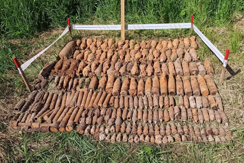 В Оленинском районе сапёры обезвредили более 350 боезарядов времен войны