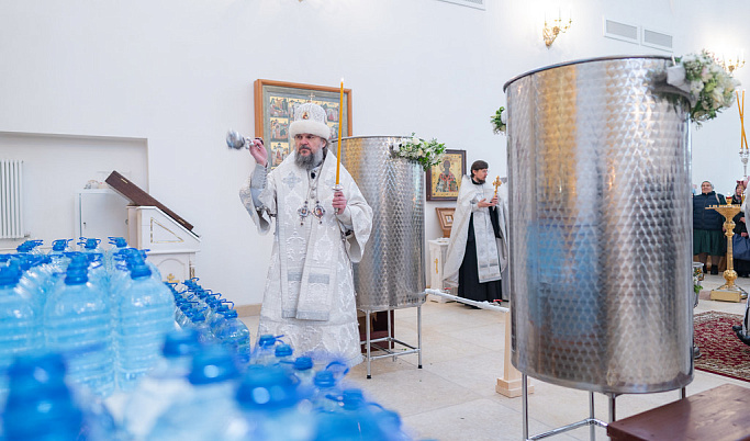 В Спасо-Преображенском соборе Твери впервые совершили чин Великого освящения воды