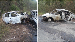 Двое водителей сгорели в серьезном ДТП в Тверской области