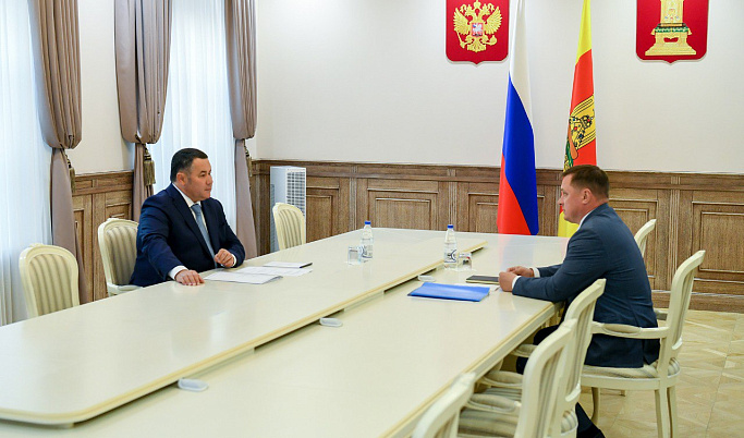 Игорь Руденя провел встречу с главой Сандовского муниципального округа