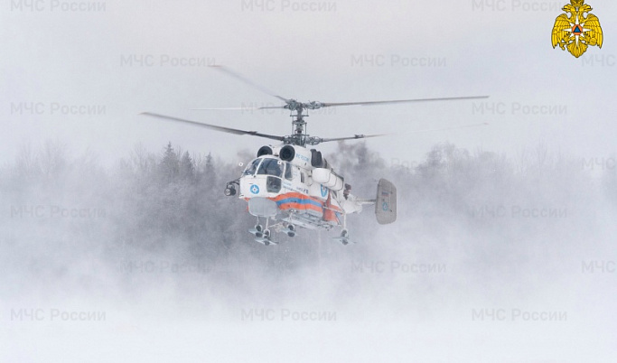 Пациента экстренно доставили на вертолете из Калязина в Тверь