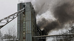 Пожар в Тверской области: в Конаково горит бетонный завод