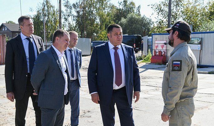 Губернатор Игорь Руденя посещает объекты строительства в Твери