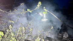 Пожарные 5 часов тушили горящие постройки в Тверской области