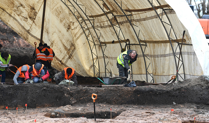 В Твери на территории кластера «Речной» проходят археологические работы