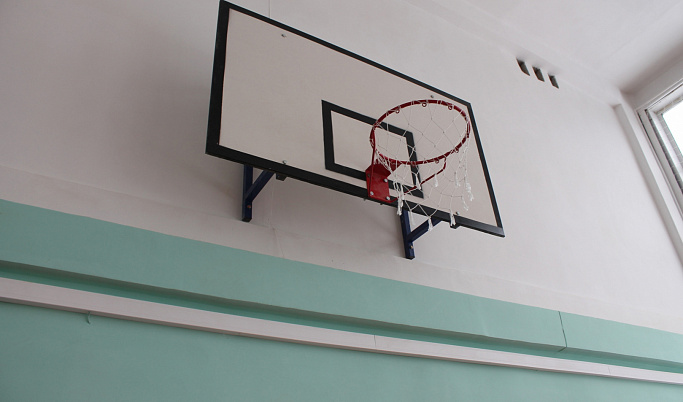 В сельской школе Тверской области отремонтировали спортивный зал