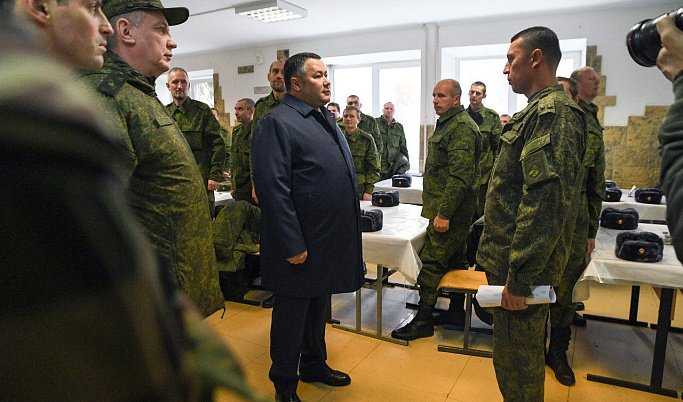Губернатор Игорь Руденя встретился с мобилизованными жителями региона  