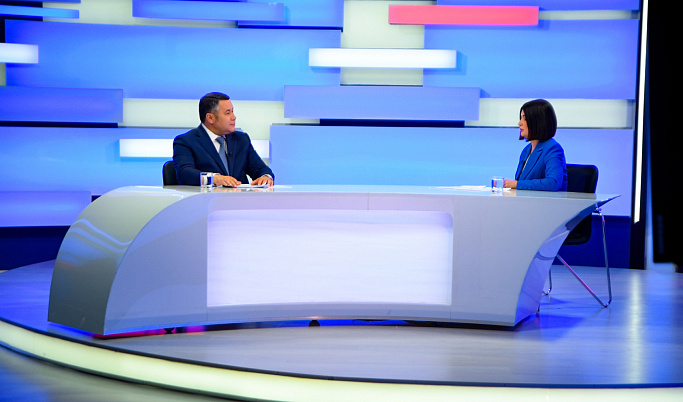 Игорь Руденя рассказал о ключевых событиях в жизни региона в прямом эфире на «России 24»