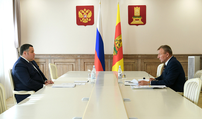 Игорь Руденя провёл рабочую встречу с главой Селижаровского муниципального округа 