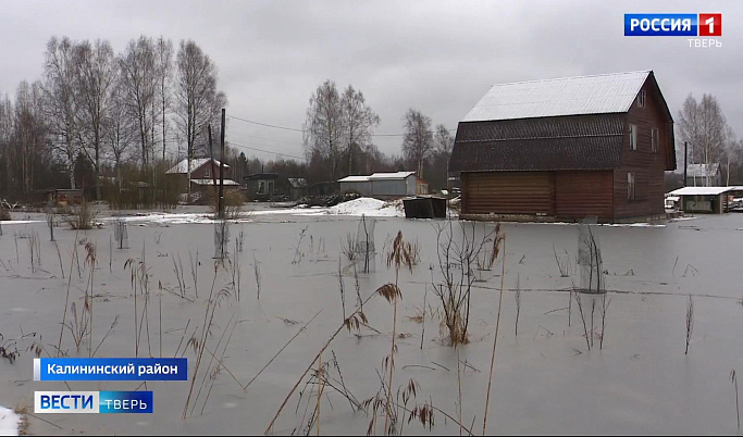 В Тверской области подтоплены десятки дачных участков