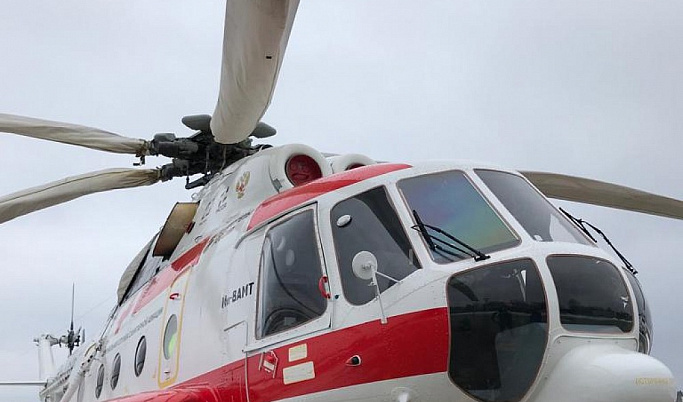 Вертолет санавиации Тверской области трижды за день вылетал в районы