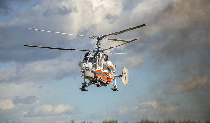 Вертолет санавиации доставил в Тверь пациента из Сандова