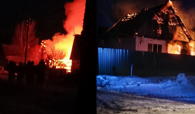 Семье из Тверской области, дом которой сгорел в пожаре, помогают региональные Министерства