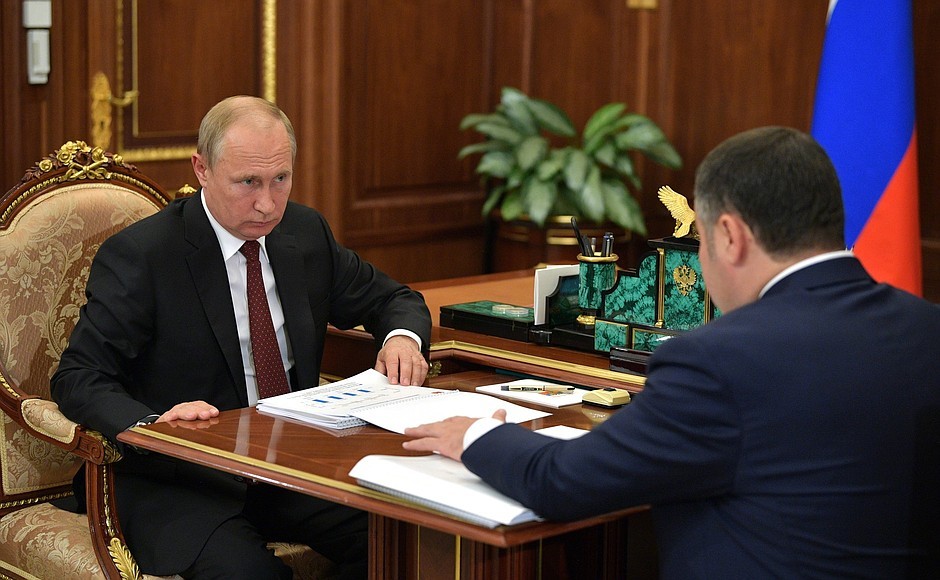 Президент Владимир Путин встретился с губернатором Игорем Руденей