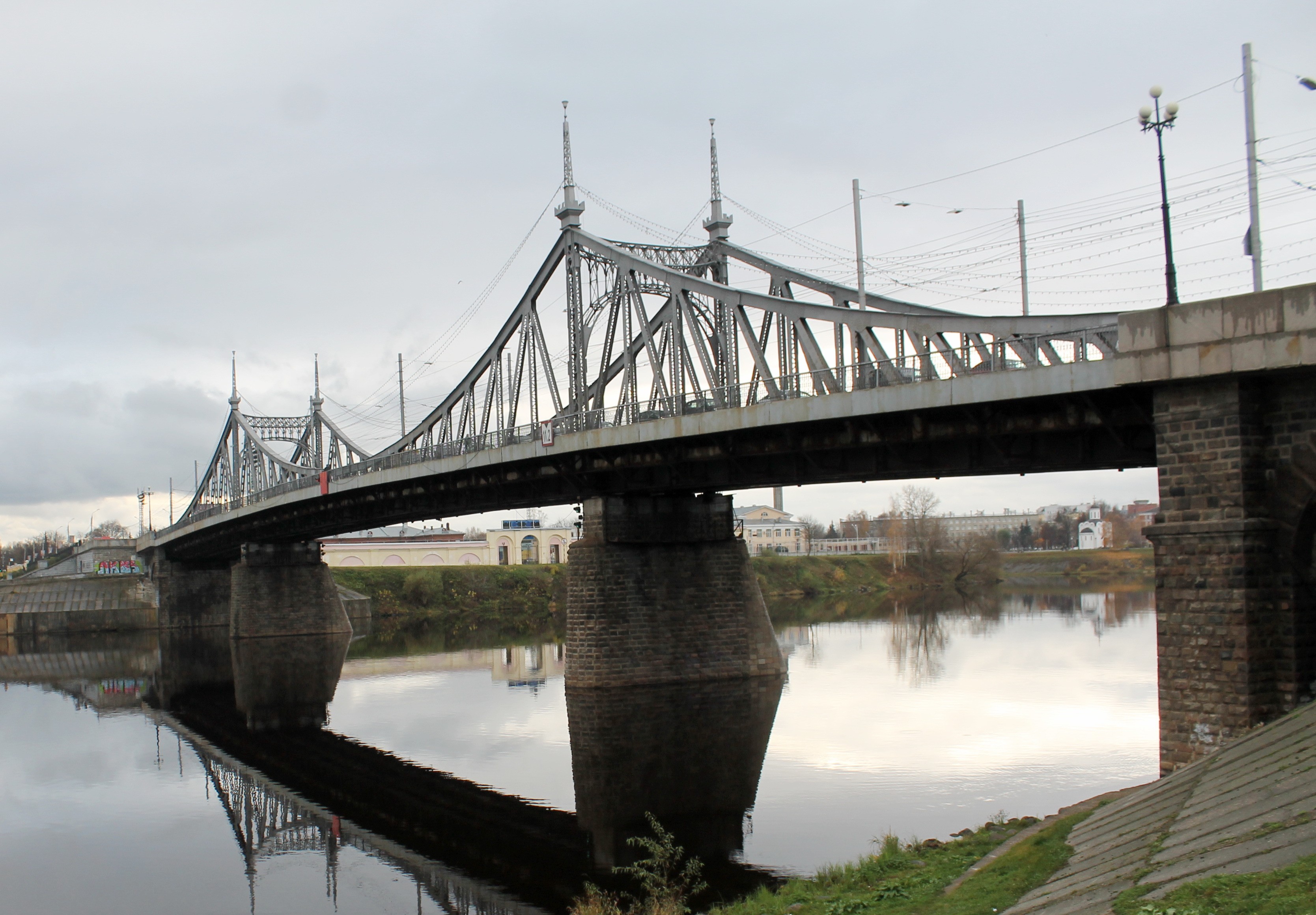 Староволжский мост рисунок