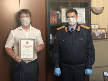 Жителя Тверской области поблагодарили за спасение тонущего рёбенка