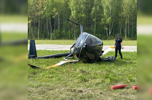 В Тверской области разбился частный вертолет