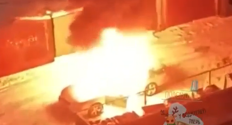 В Твери на улице Московской сгорел автомобиль 
