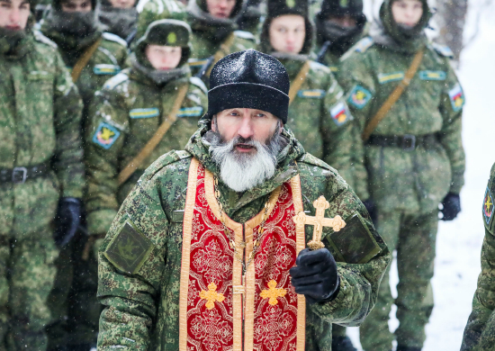 Тверской священник совершил 10-километровый лыжный переход по местам сражений Московской битвы