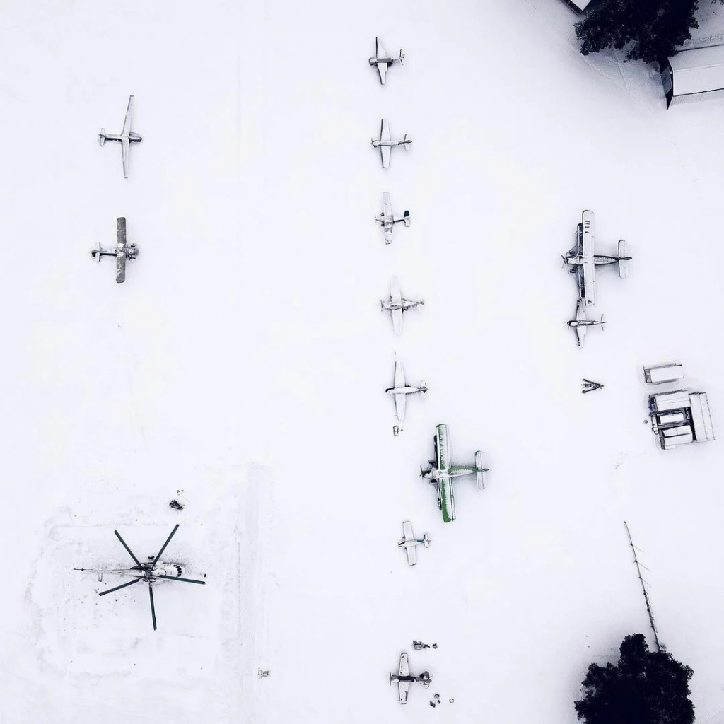 В Кимрах Тверской области дрон заснял заброшенный аэродром