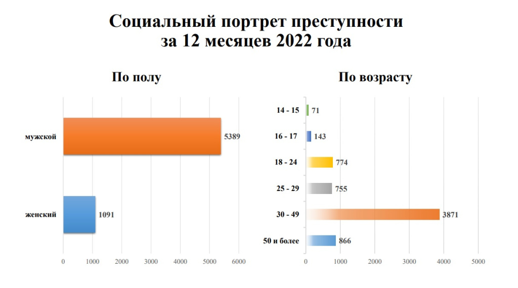 За 2022 год в Тверской области совершили 21 тысячу 352 преступления