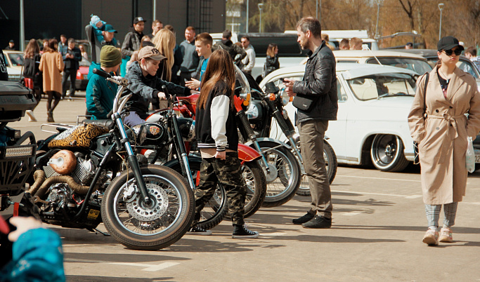 Мотоциклы на открытии сезона Тверского Ретро Клуба