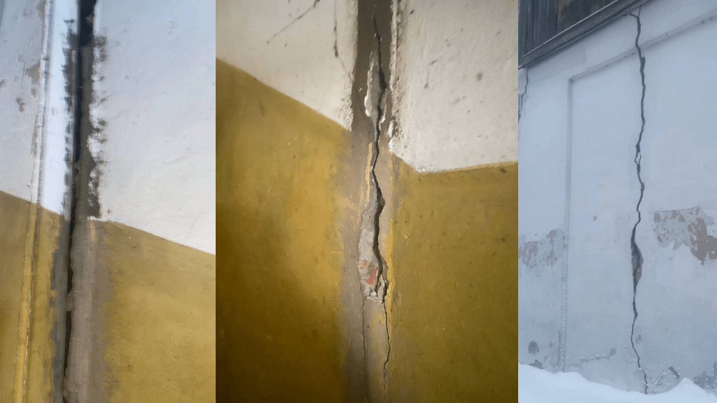 В Торопце на стенах жилого дома образовались трещины 