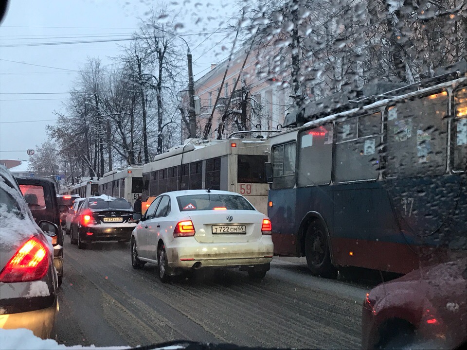 Пробка из-за ЧП на Смоленском