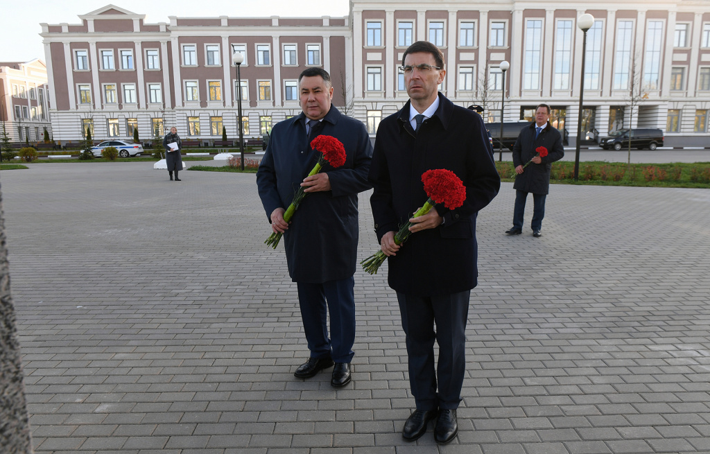 Игорь Щеголев и Игорь Руденя посетили комплекс Тверского суворовского военного училища