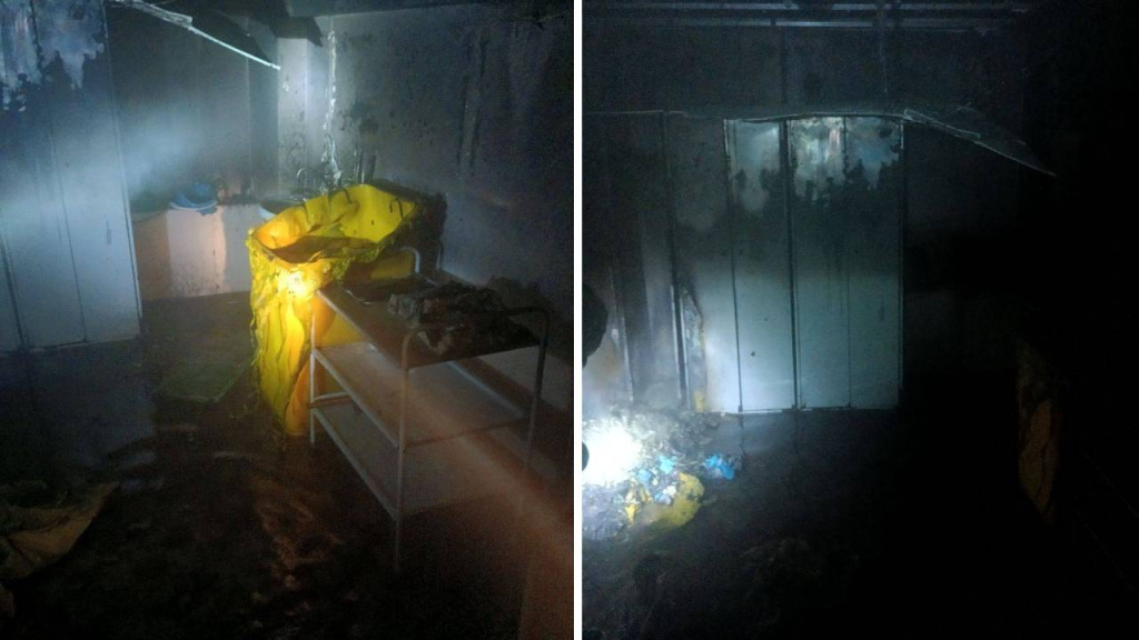 В медико-санитарной части в Тверской области произошел пожар