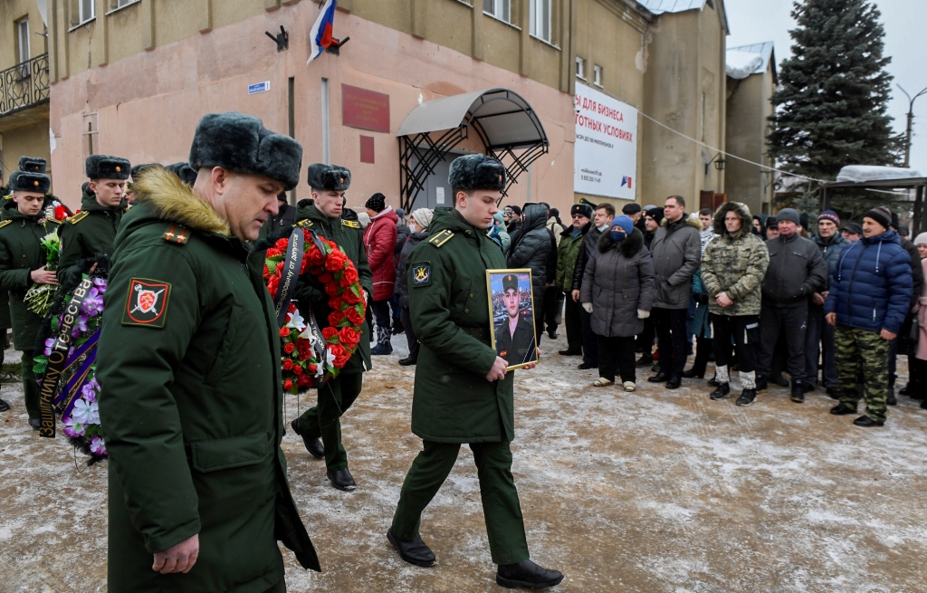 В Тверской области простились с погибшим в ходе специальной военной операцией на Украине Максимом Кротовым