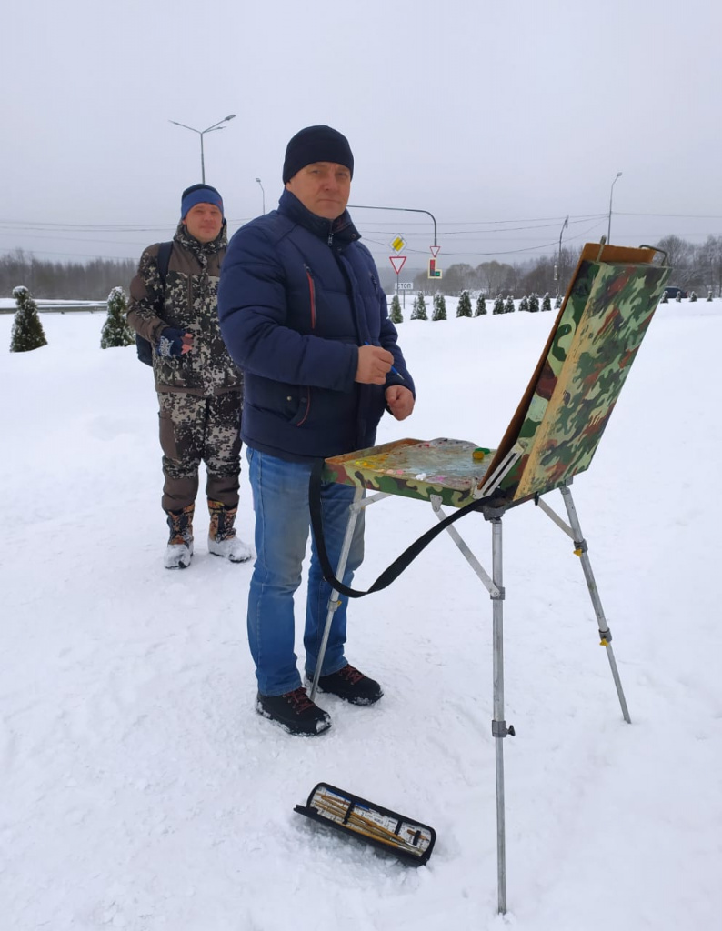 В Тверской области художники нарисовали Ржевский мемориал Советскому солдату 