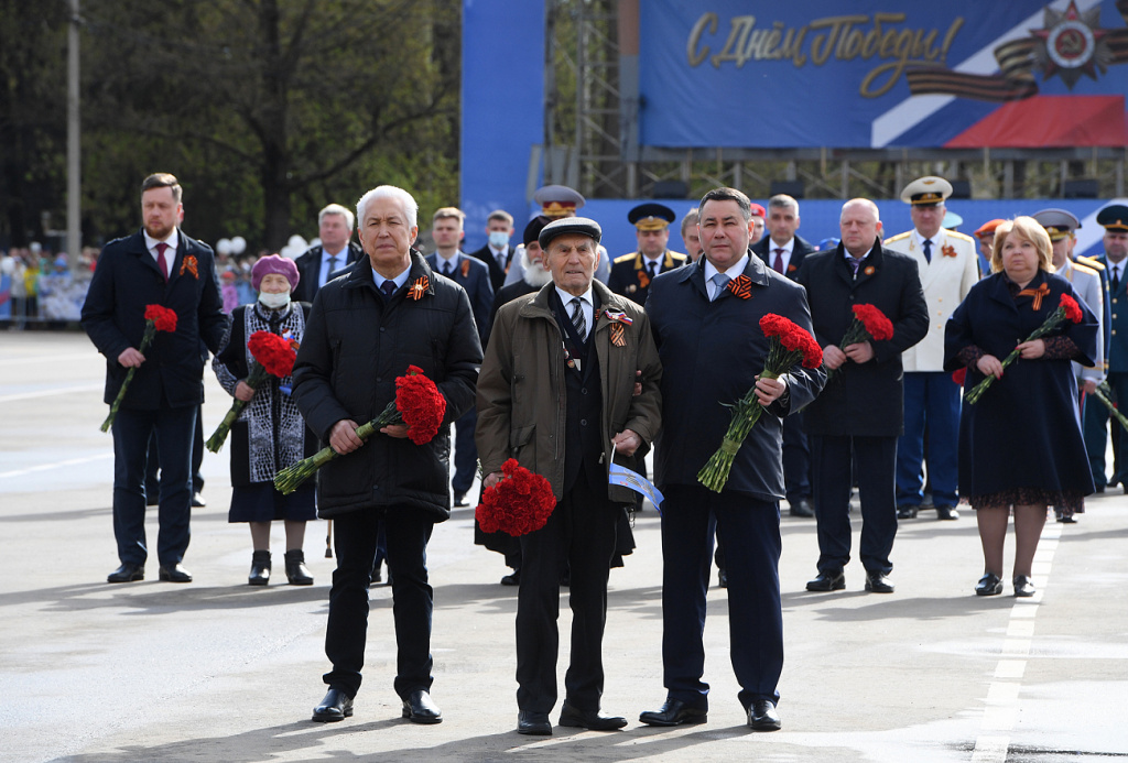 Во Ржеве прошло торжественное мероприятие в честь 76-ой годовщины Великой Победы