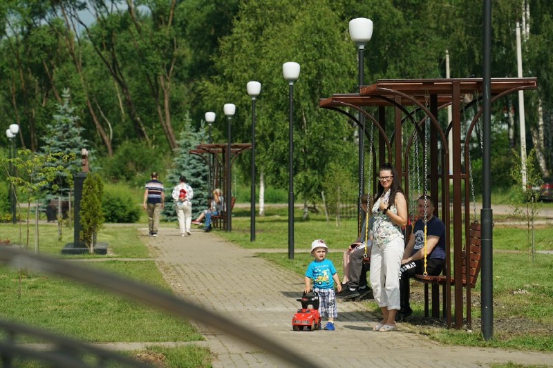В Лихославле благоустроили Парк 70-летия Победы