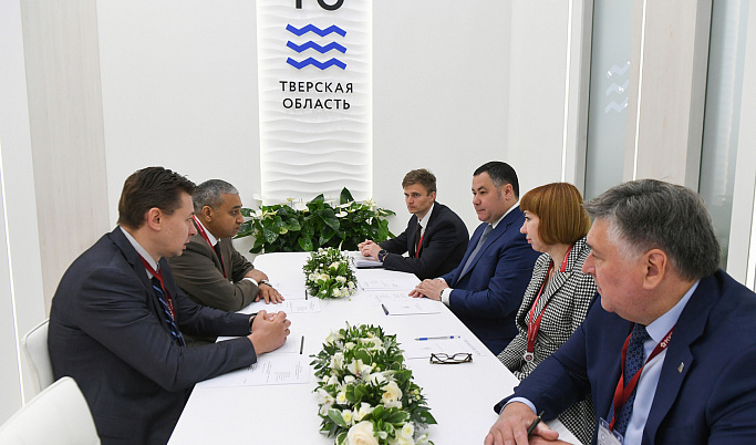 ПМЭФ-2022: Игорь Руденя обсудил перспективы сотрудничества с руководством компании «Милфудс»