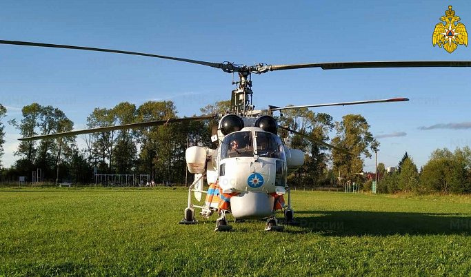 Маленького пациента на вертолете доставили из Лесного в Тверь