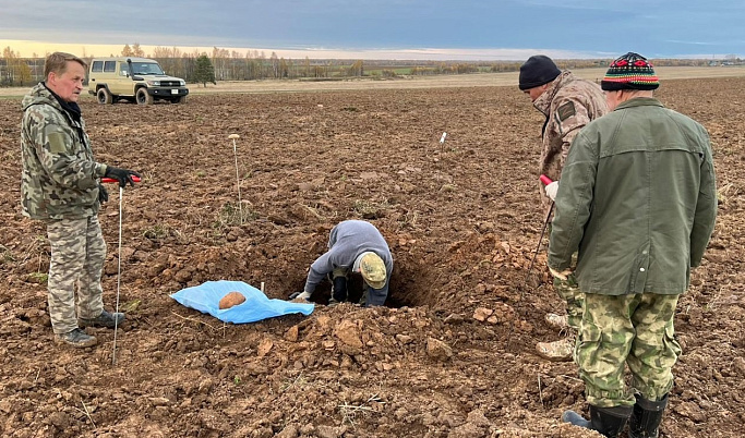 Под Ржевом поисковики нашли останки восьми красноармейцев