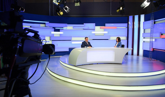 На телеканале «Россия 24» Тверь пройдет прямой эфир с губернатором Игорем Руденей