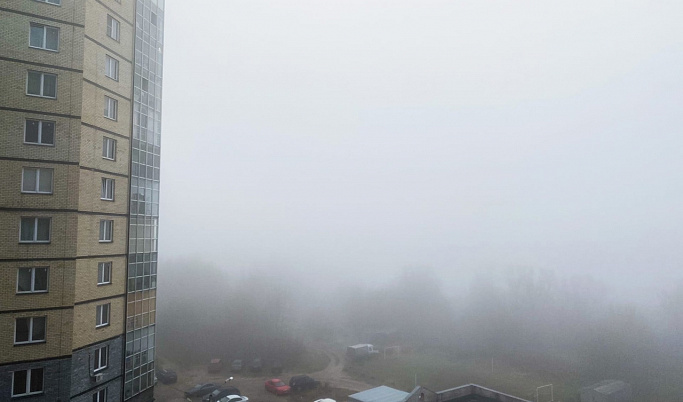 Густой туман окутал районы Тверской области 