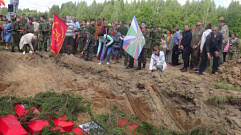 Останки 203 красноармейцев захоронили в Тверской области