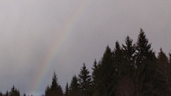 Зимняя радуга появилась в небе над Тверской областью