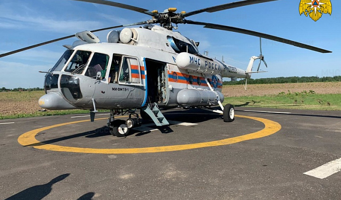 Вертолет санавиации доставил в Тверь пациента из Ржева