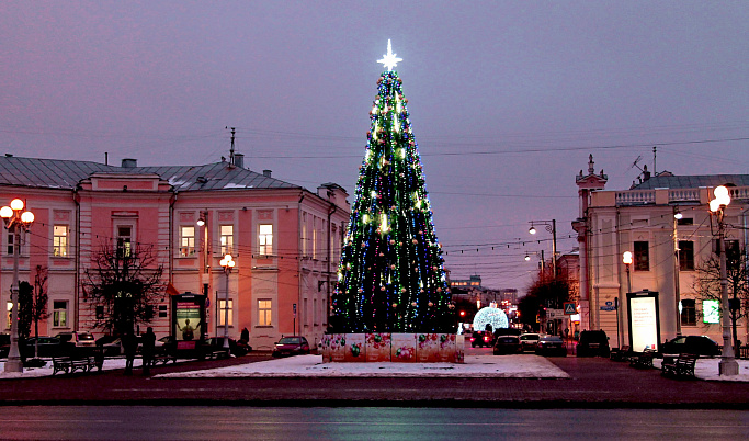 Районы Твери к Новому году украсят 19 елок и светодиодный «Мишка» 