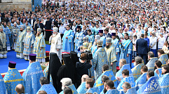 Богослужение Патриарха Кирилла в Торжке | Прямая трансляция на телеканале Россия 24