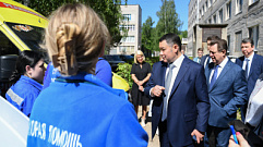 Игорь Руденя в Конаковском округе посетил ЦРБ и станцию скорой помощи