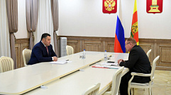 Губернатор обсудил с главой Калининского района Андреем Зайцевым развитие муниципалитета