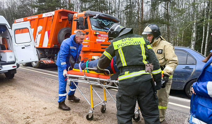В Тверской области спасатели отрабатывали действия при ДТП