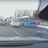 Появилось видео ДТП с автомобилем скорой помощи и синим автобусом