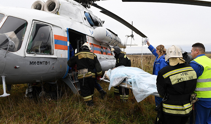 Пациентов из Бежецка и Кашина на вертолёте эвакуировали в Тверь