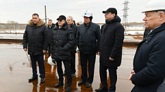 Площадку строительства Западного моста в Твери посетили Виталий Савельев и Игорь Руденя